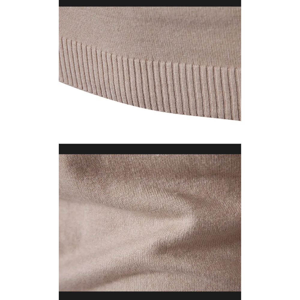 Men’s Knitted Zip Sweater for Winter – Lucas
