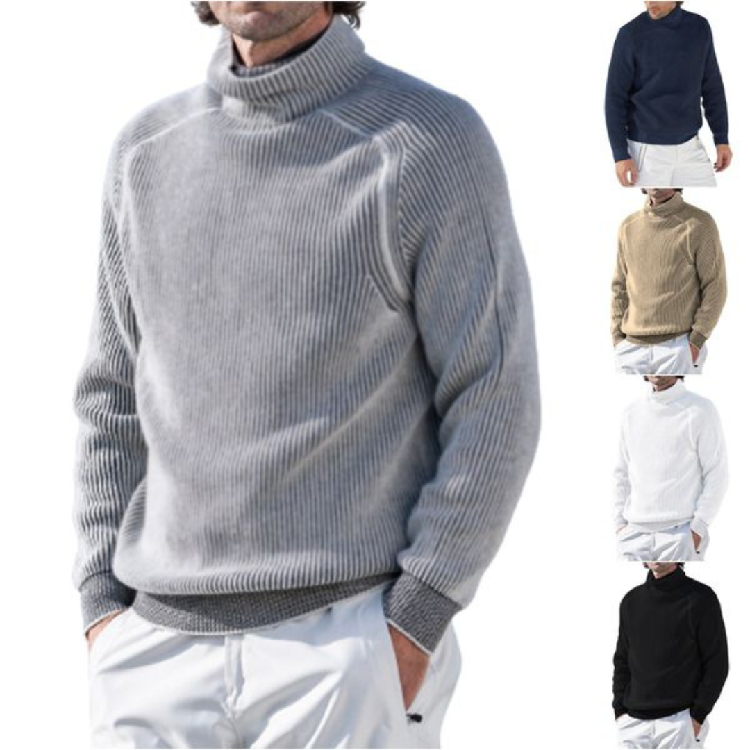 Elegant Wool Blend Turtleneck for Men – Edward