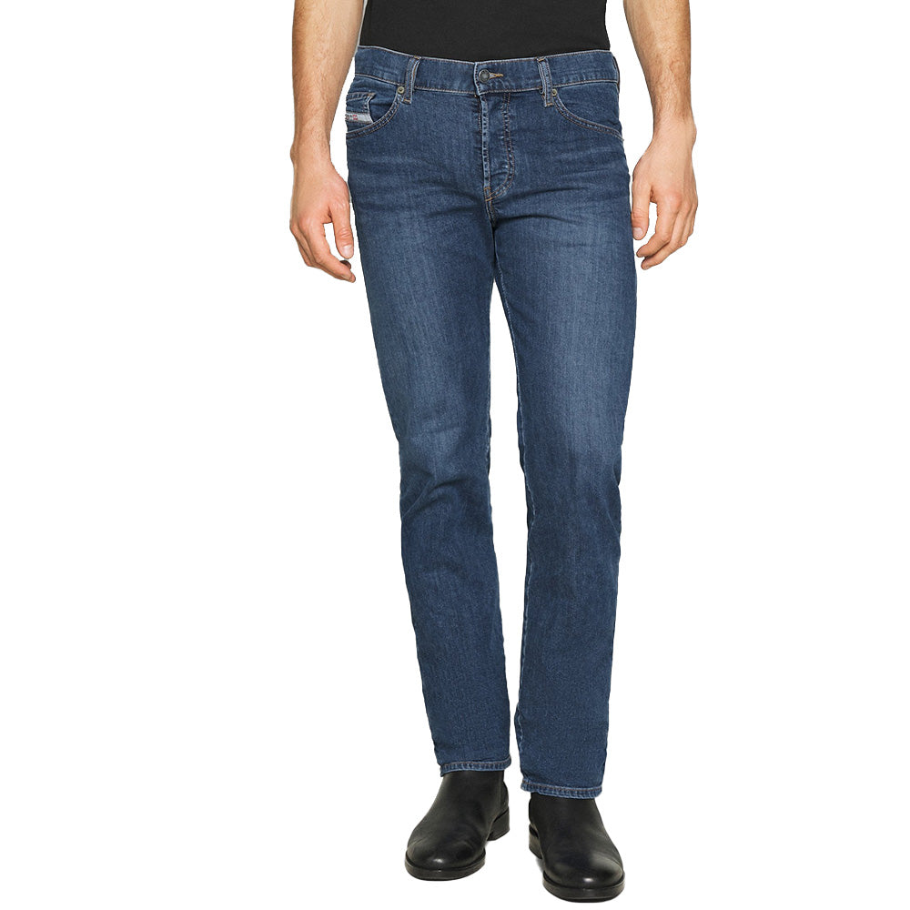 Straight-Leg Stretch Denim Jeans with Button Fly – Daniel