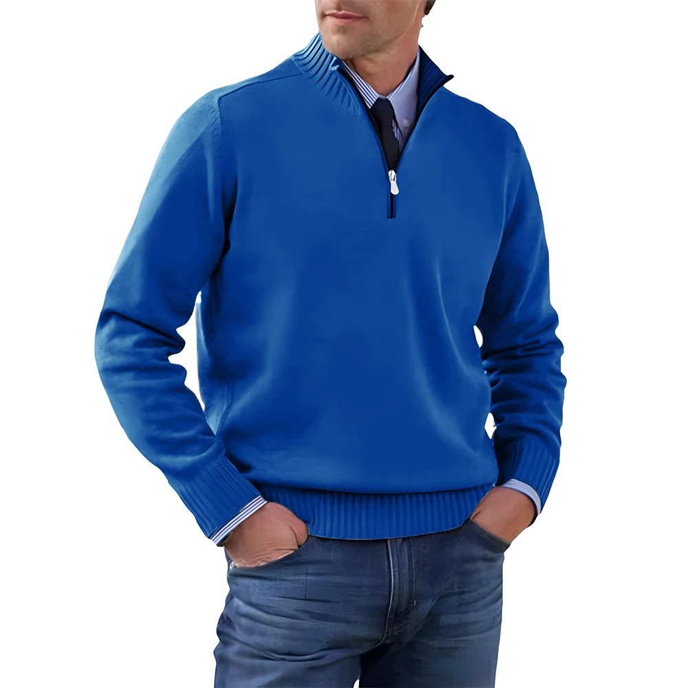 Men’s Knitted Zip Sweater for Winter – Lucas