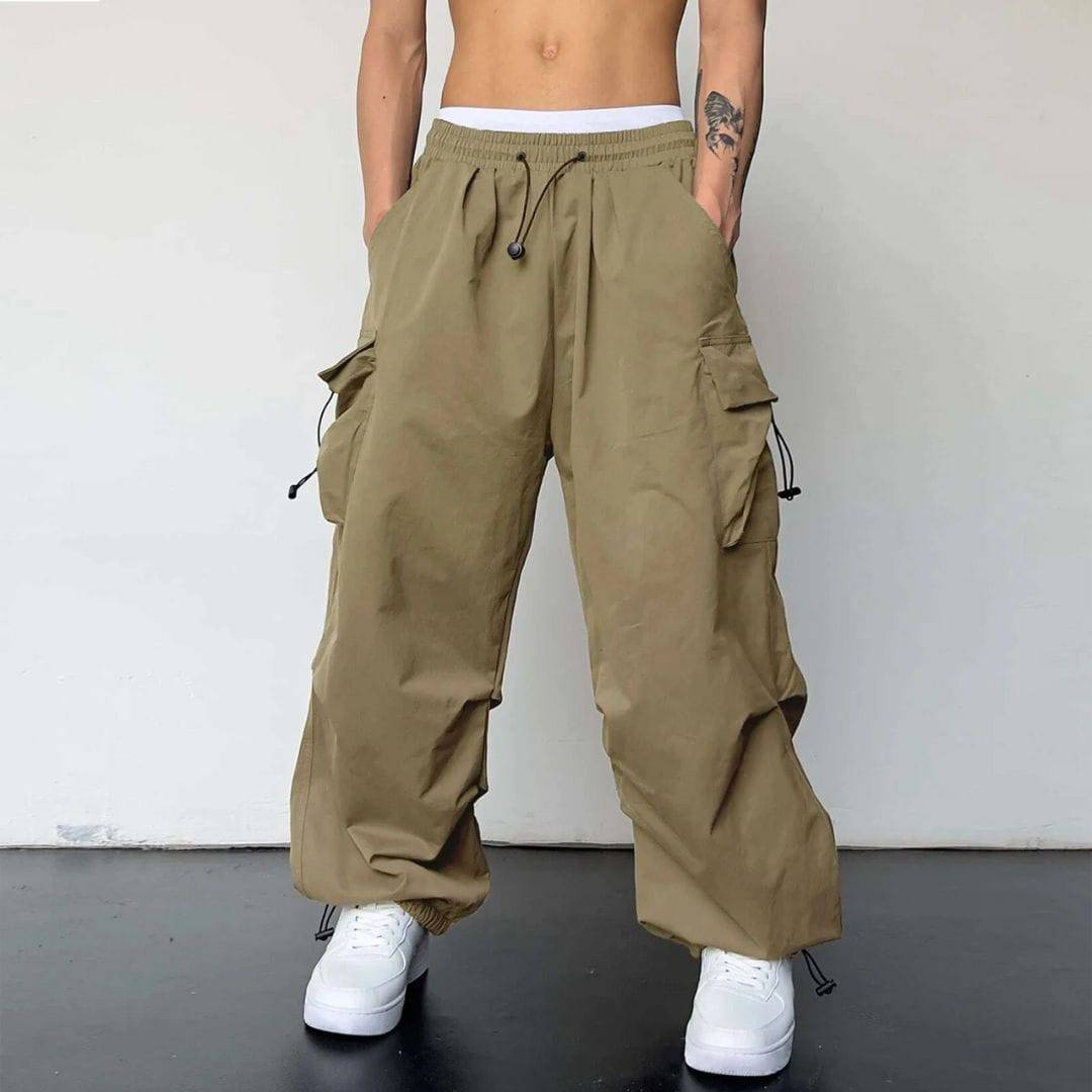Men's Loose Fit Cargo Joggers with Pockets – Mason
