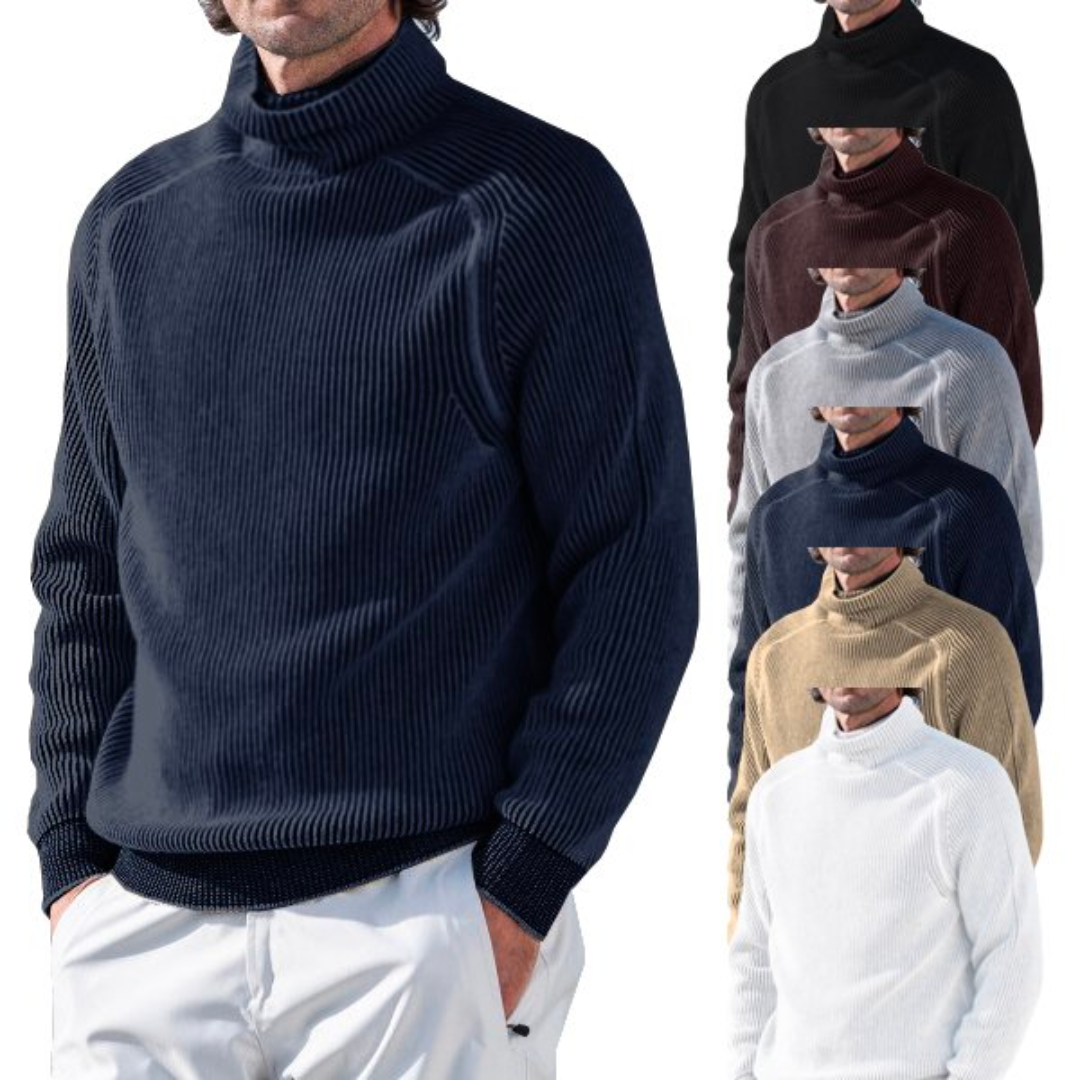 Elegant Wool Blend Turtleneck for Men – Edward