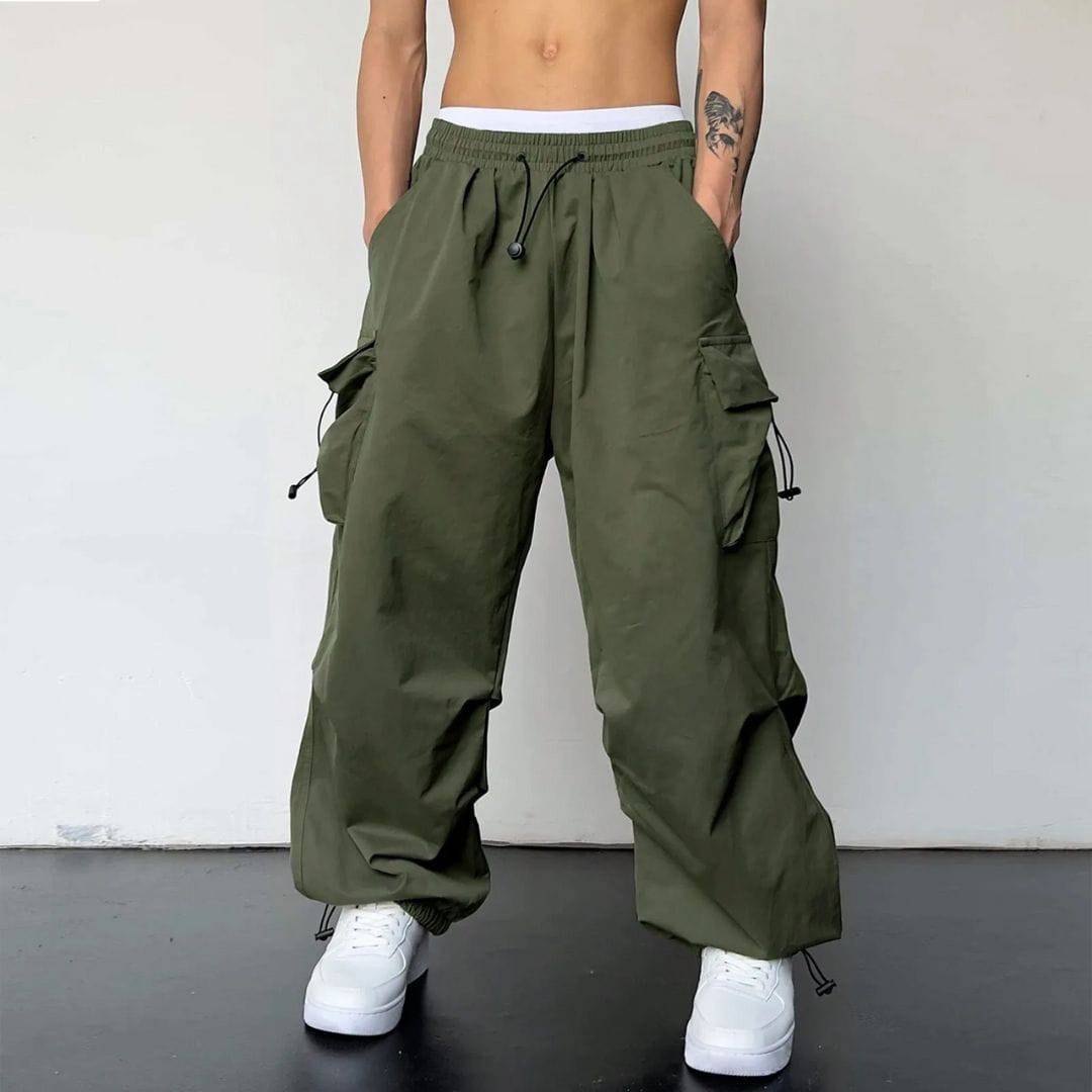 Men's Loose Fit Cargo Joggers with Pockets – Mason