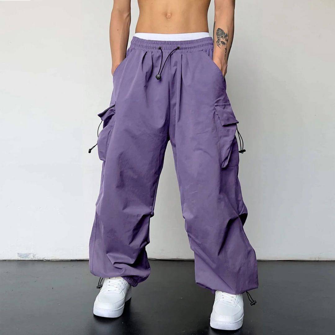 Men's Loose Fit Cargo Joggers with Pockets – Mason