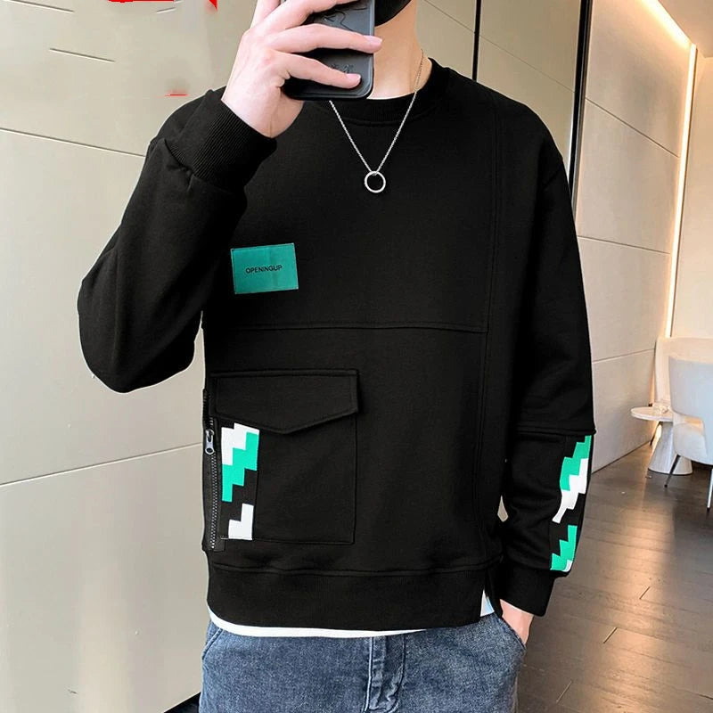 Noah - Casual pocketed crewneck sweaters