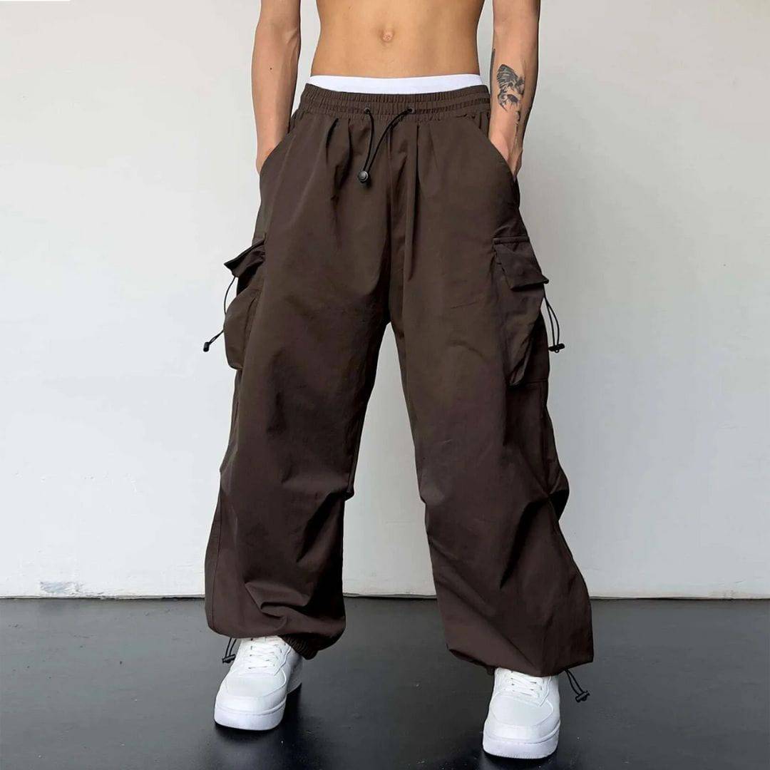 Men's Loose Fit Cargo Joggers with Pockets – Mason