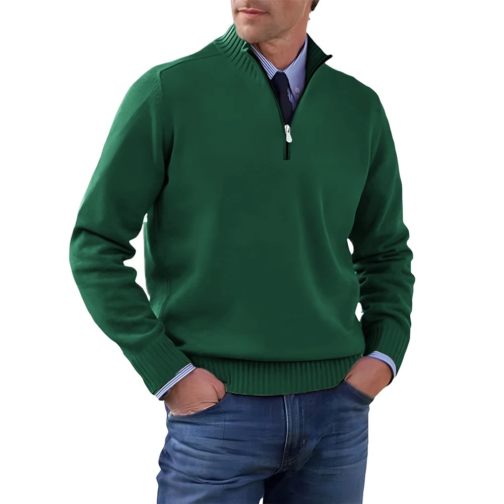 Men’s Knitted Zip Sweater for Winter – Lucas