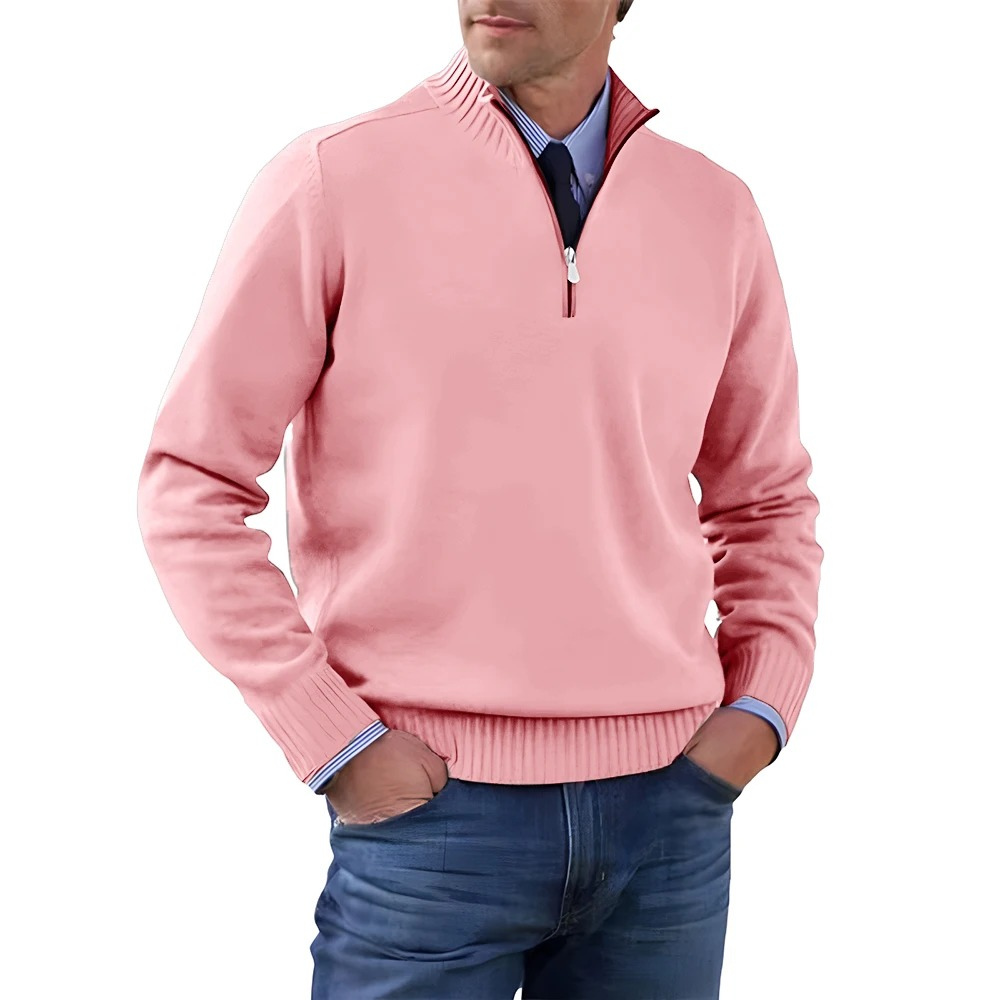 Men’s Knitted Zip Sweater for Winter – Lucas