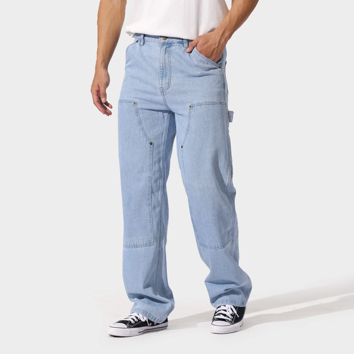 Sleek Denim Trousers