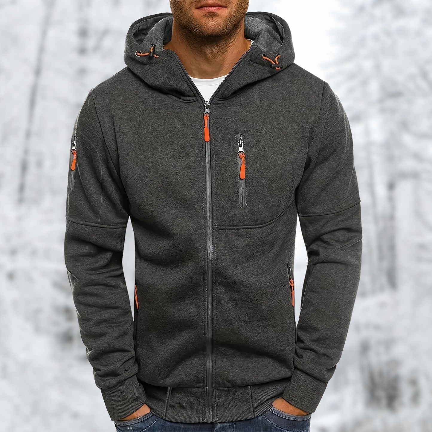 Zipper Hoodie Sweater for Winter – William