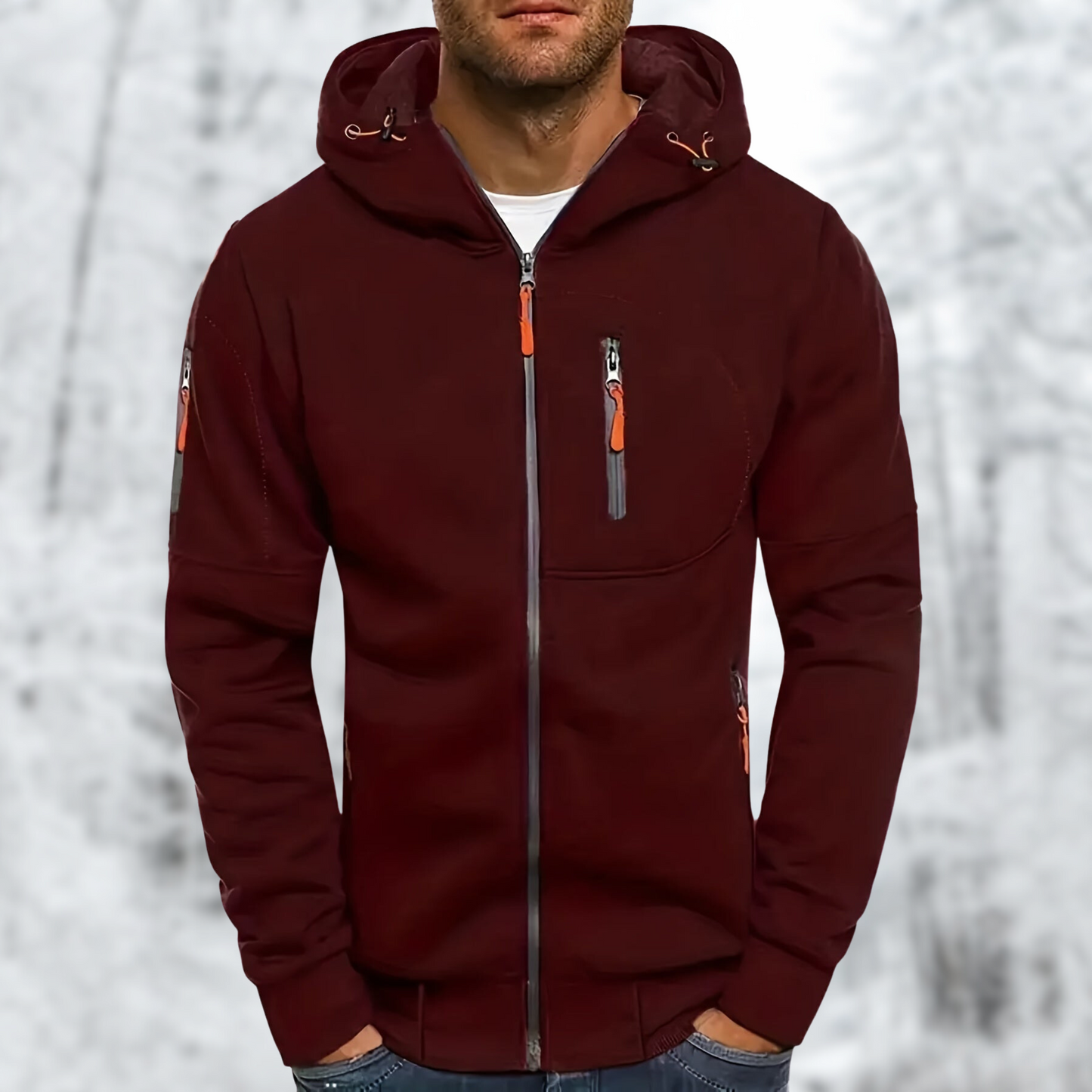 Zipper Hoodie Sweater for Winter – William