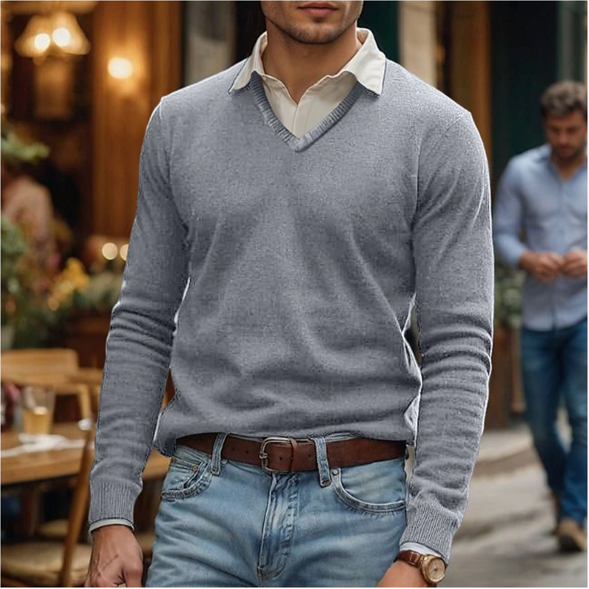 Classic V-Neck Sweater for Men’s Wardrobe – Rik
