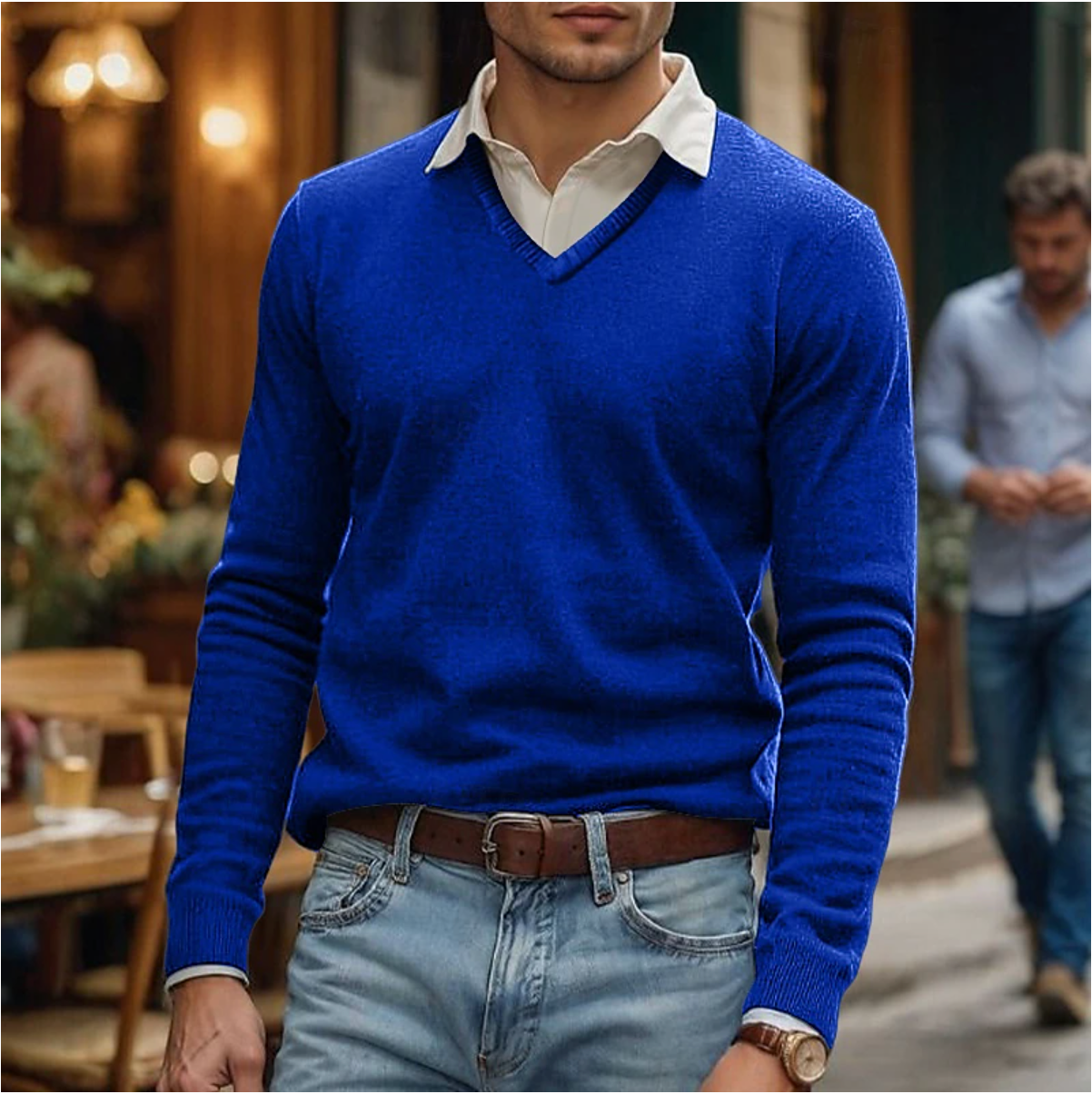 Classic V-Neck Sweater for Men’s Wardrobe – Rik
