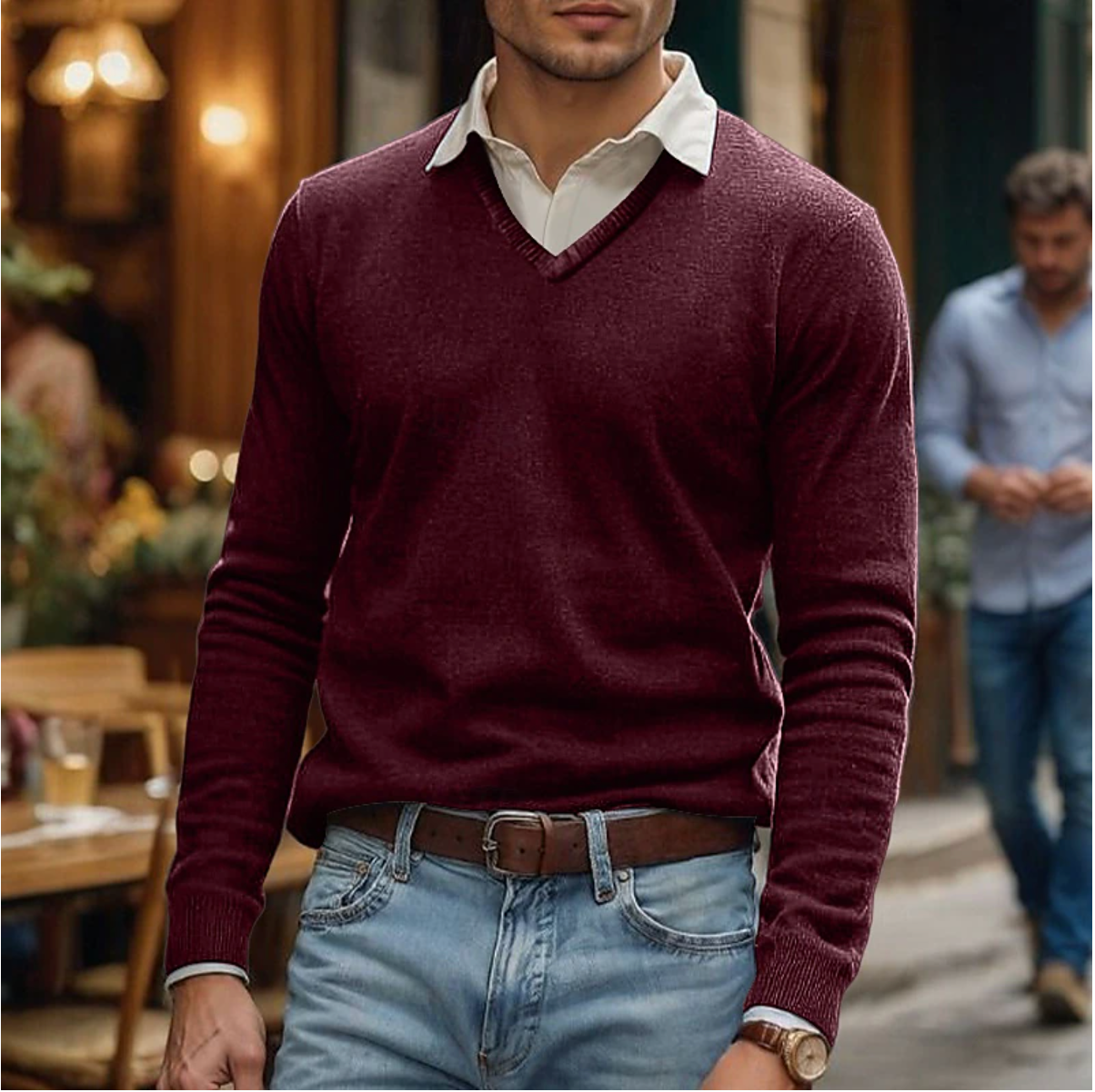 Classic V-Neck Sweater for Men’s Wardrobe – Rik