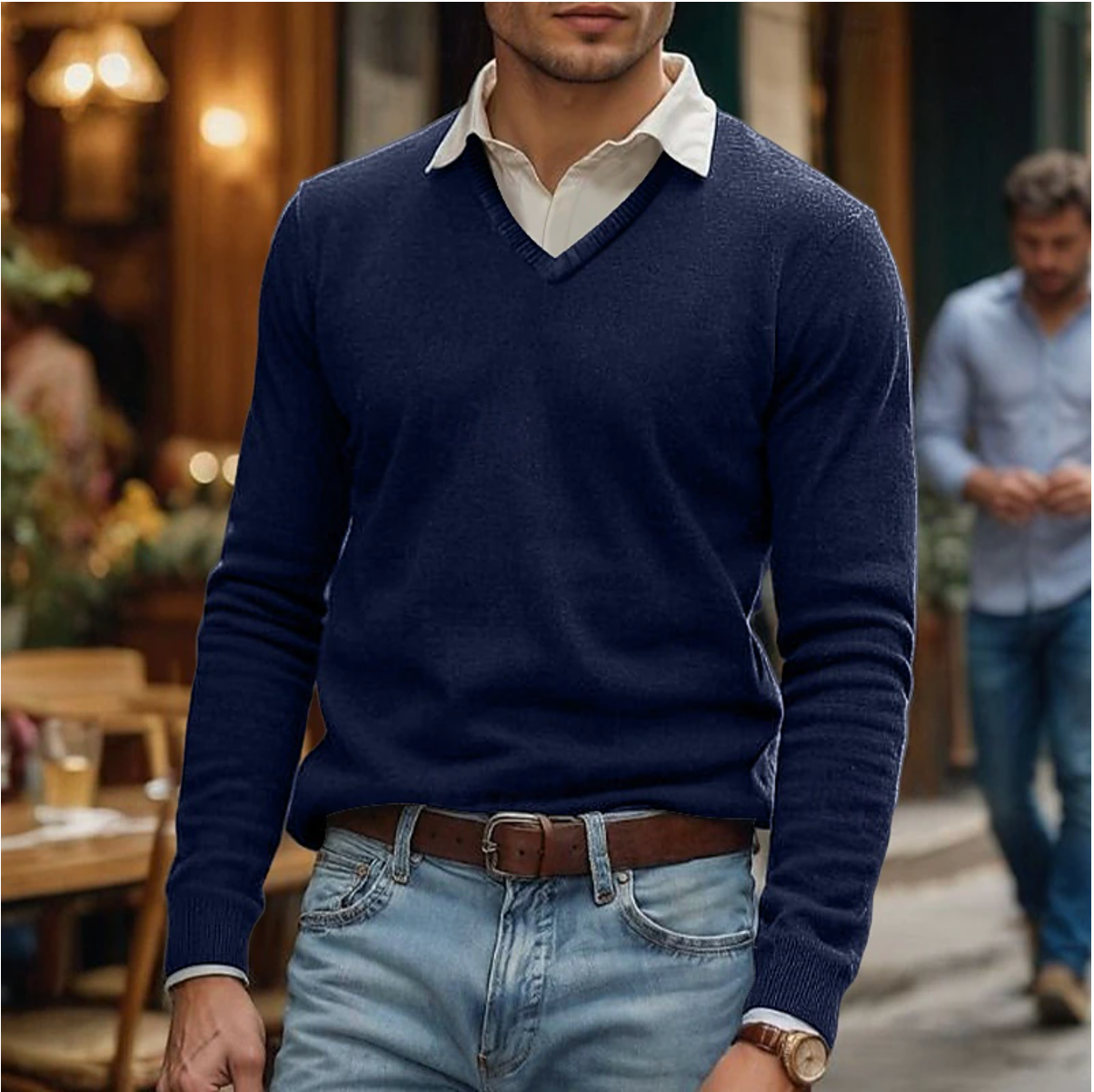 Classic V-Neck Sweater for Men’s Wardrobe – Rik