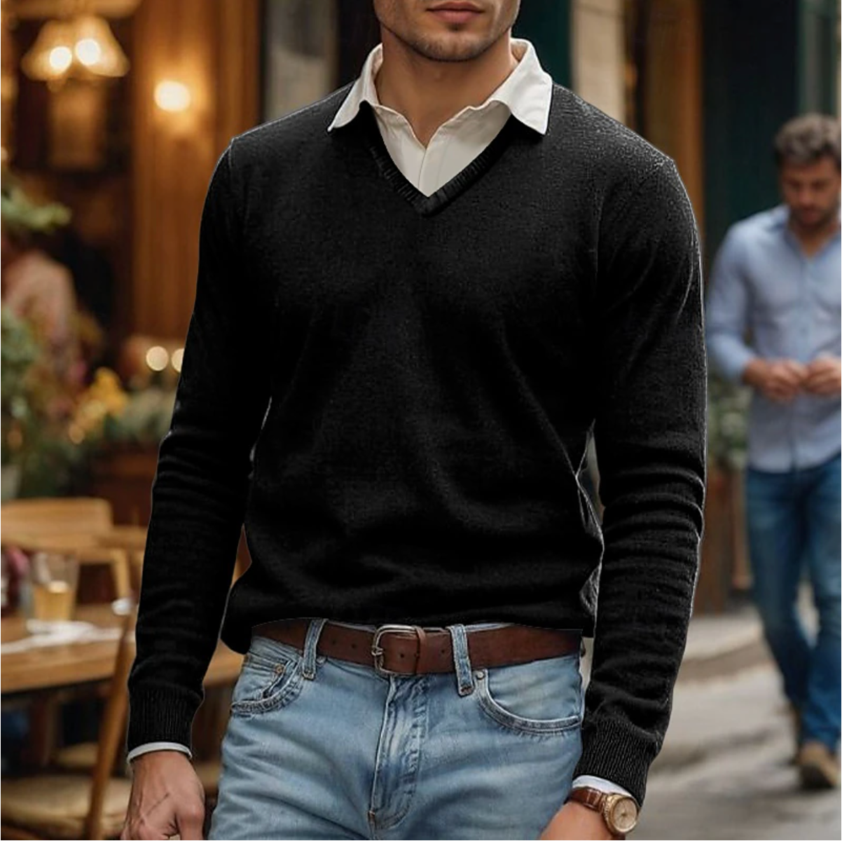 Classic V-Neck Sweater for Men’s Wardrobe – Rik