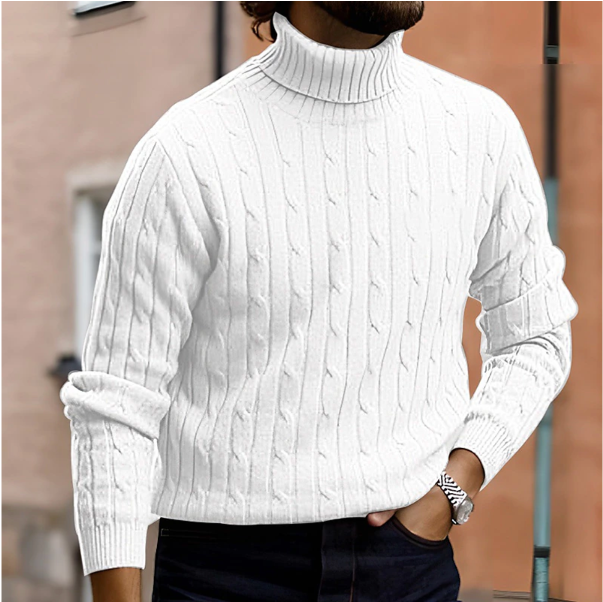 Men's Stylish Turtleneck Sweater for Any Occasion – Luca