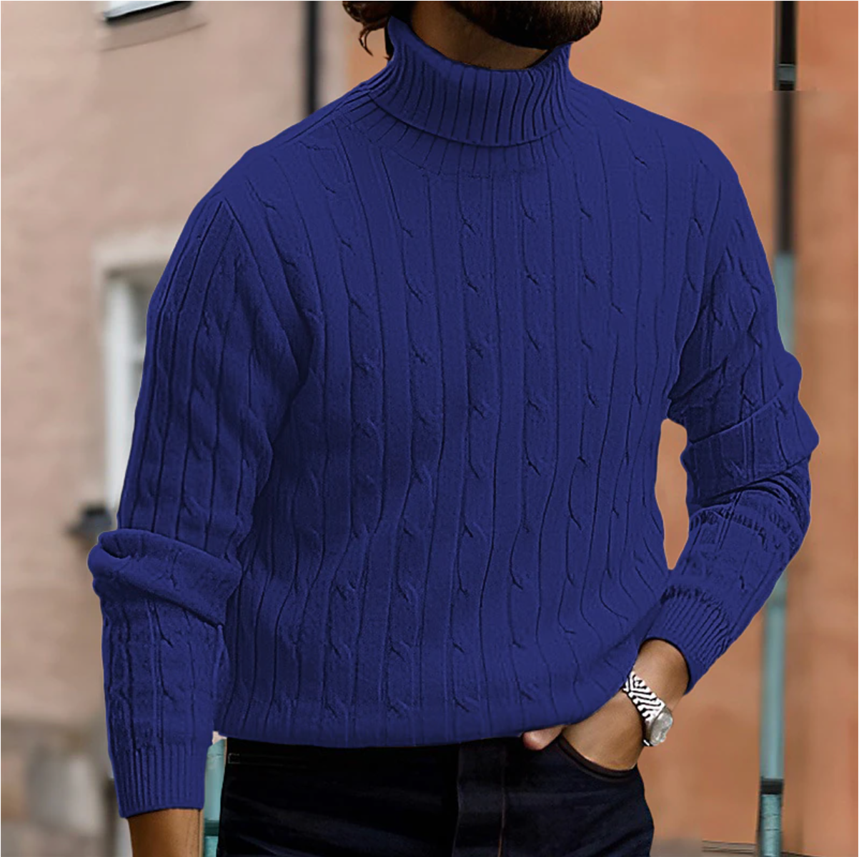 Men's Stylish Turtleneck Sweater for Any Occasion – Luca