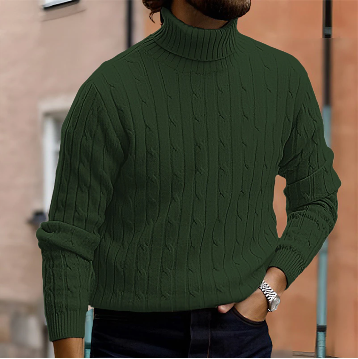 Men's Stylish Turtleneck Sweater for Any Occasion – Luca