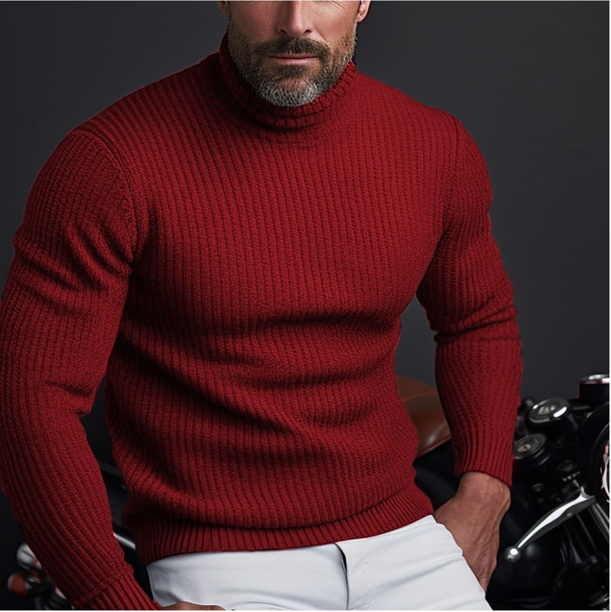 Men's Classic Turtleneck Sweater for Layering – Peter