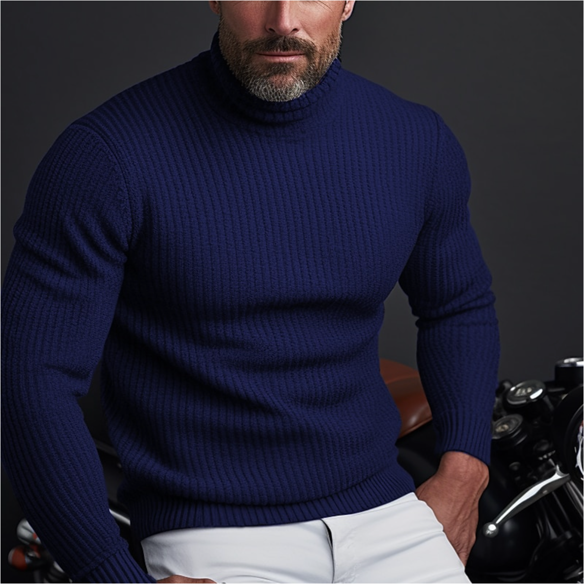 Men's Classic Turtleneck Sweater for Layering – Peter