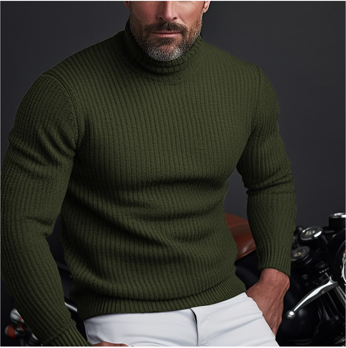 Men's Classic Turtleneck Sweater for Layering – Peter