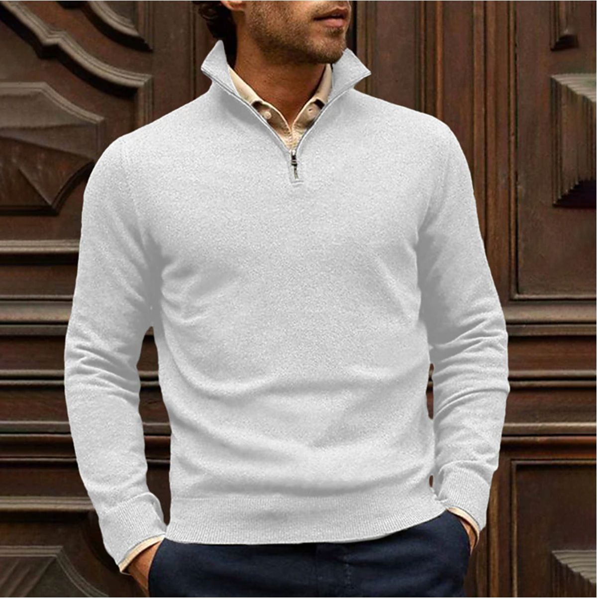 Men's Zip-Up Sweater for Everyday Comfort – Ramses