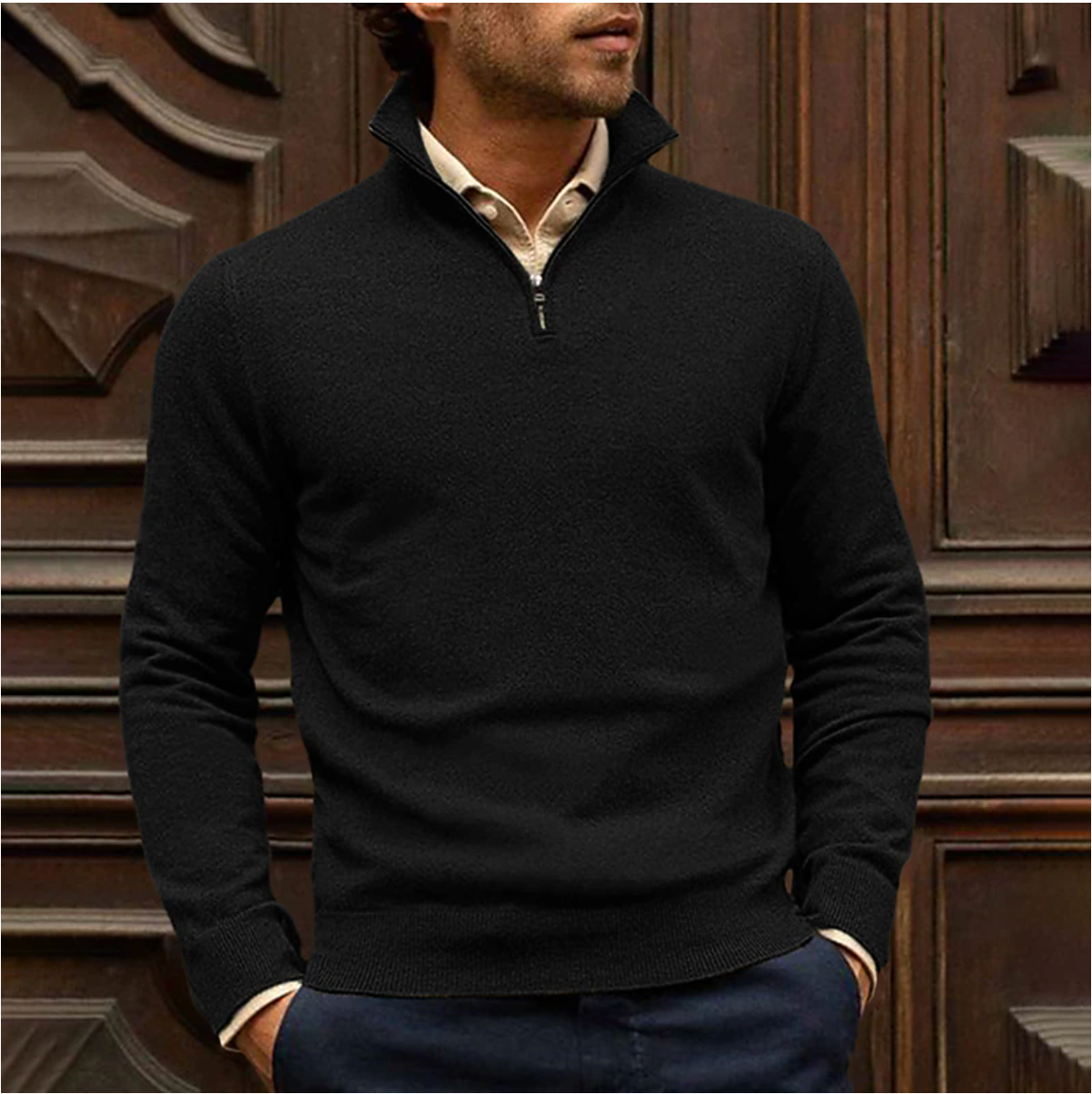 Men's Zip-Up Sweater for Everyday Comfort – Ramses