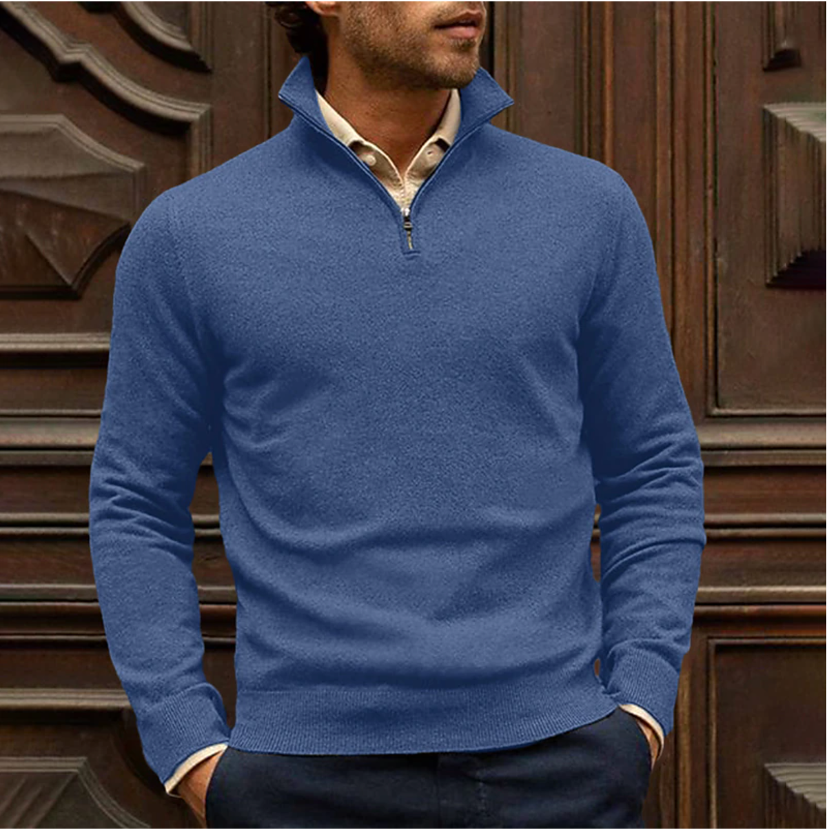 Men's Zip-Up Sweater for Everyday Comfort – Ramses