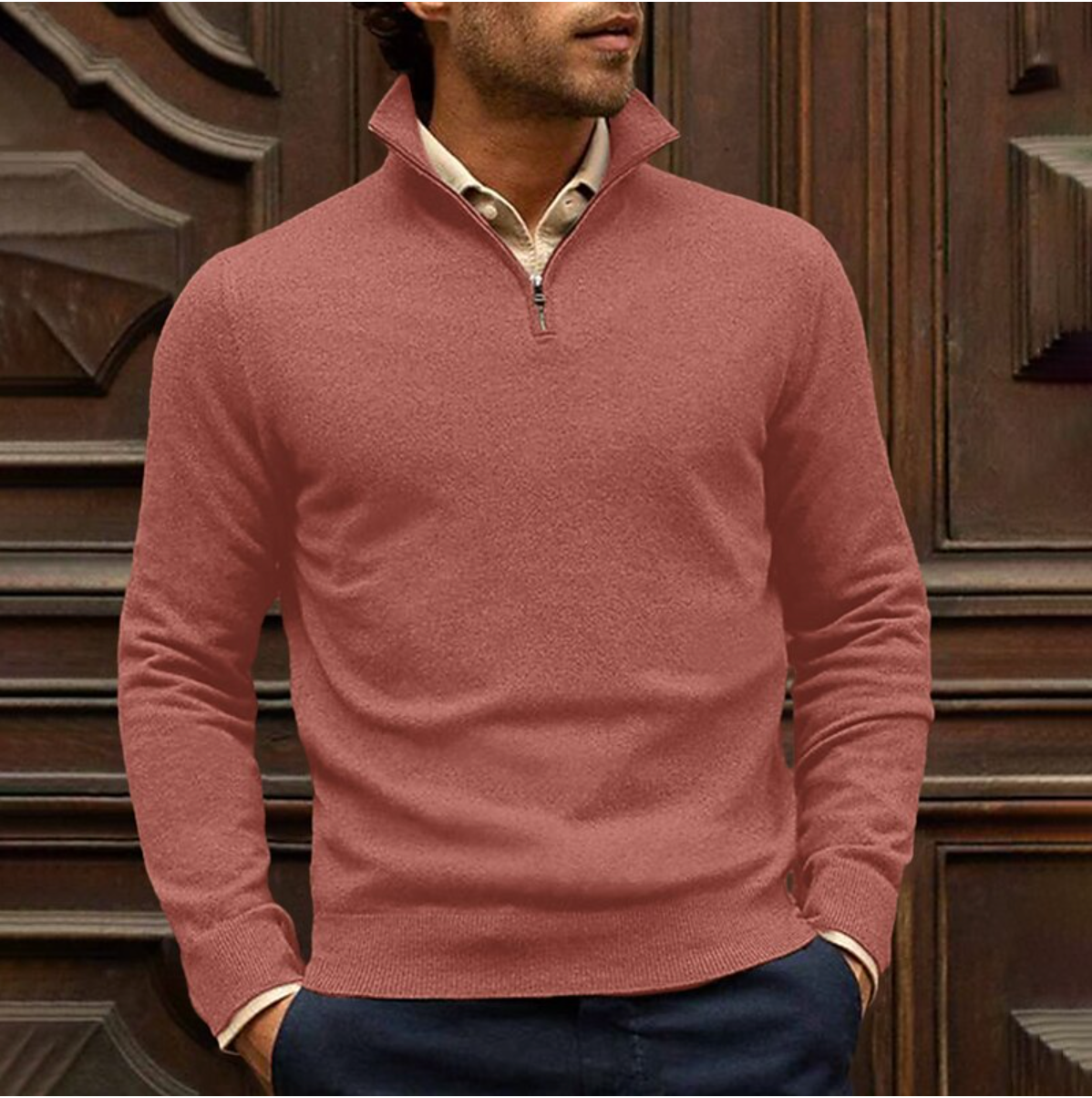 Men's Zip-Up Sweater for Everyday Comfort – Ramses