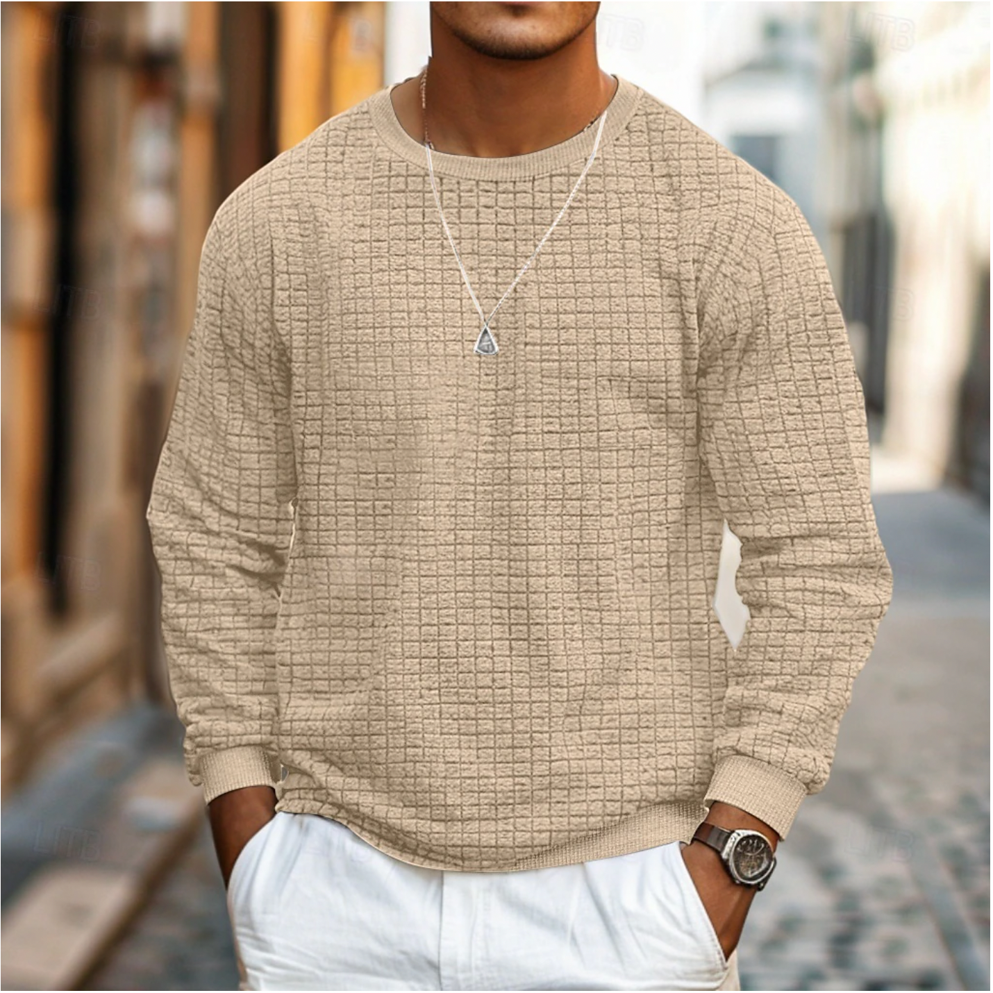 Casual Men's Sweater for Everyday Comfort – Leo