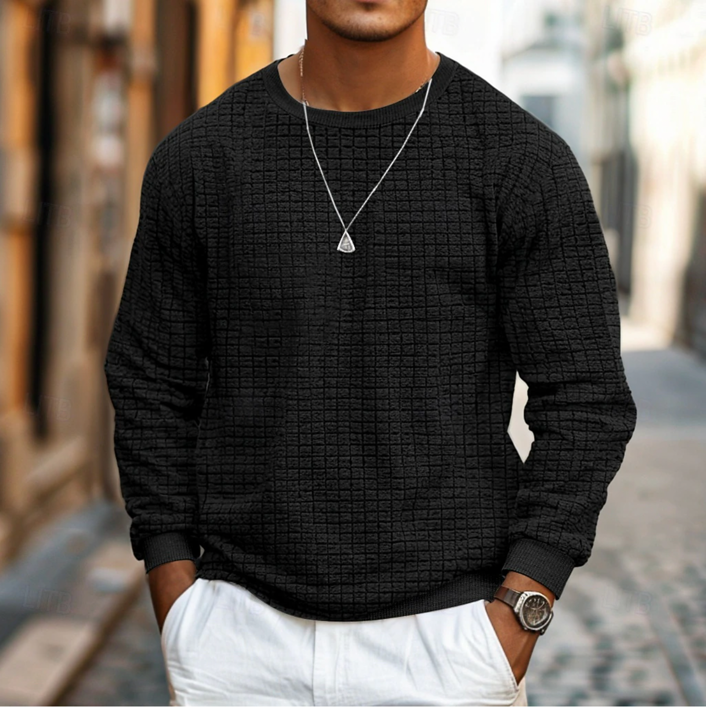 Casual Men's Sweater for Everyday Comfort – Leo