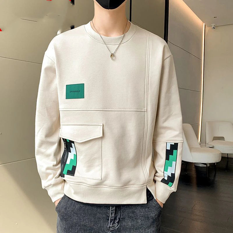 Noah - Casual pocketed crewneck sweaters