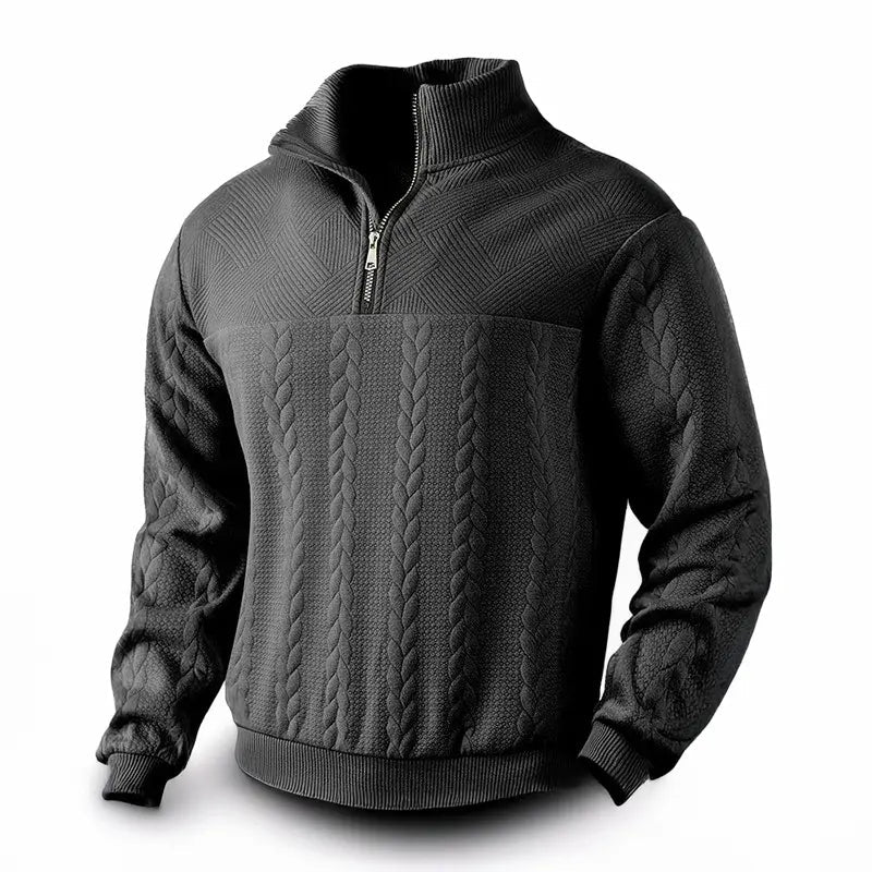 Slim fit Knit Zip-Up Pullover