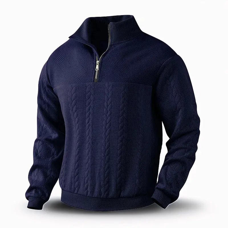 Slim fit Knit Zip-Up Pullover