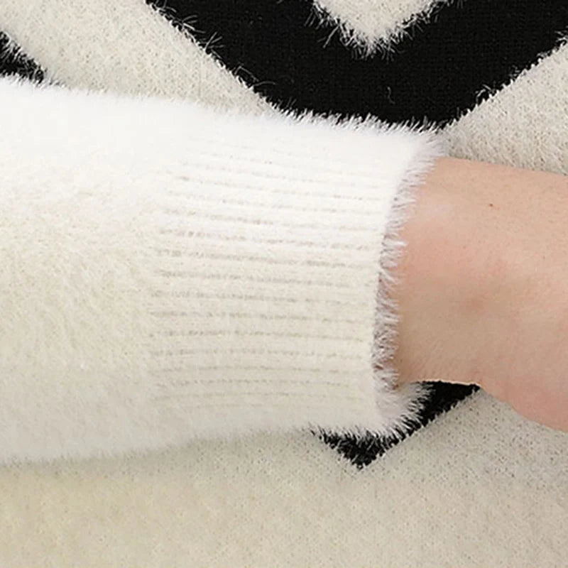 Elliot - Patterned knit sweaters with long sleeve