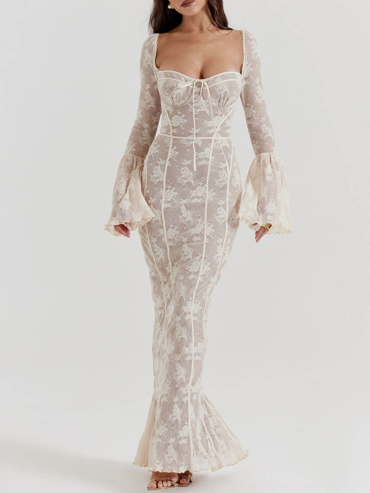 Kiara - Women's Long Corset Maxi Dress