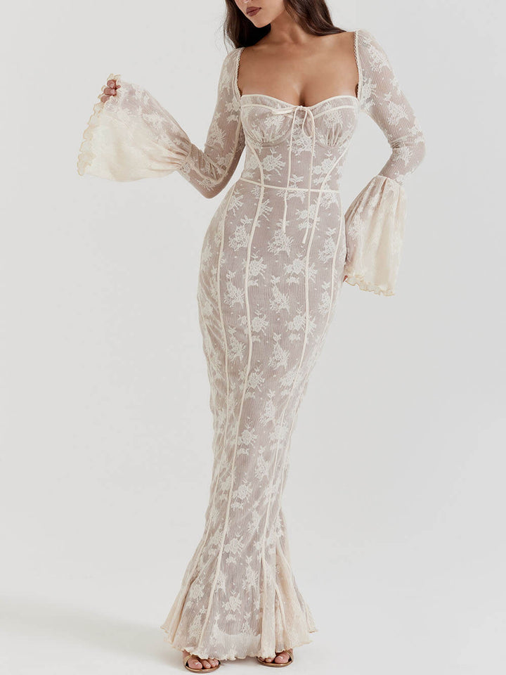 Kiara - Women's Long Corset Maxi Dress