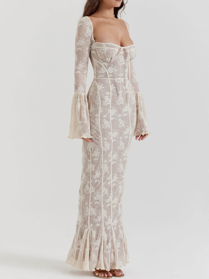 Kiara - Women's Long Corset Maxi Dress