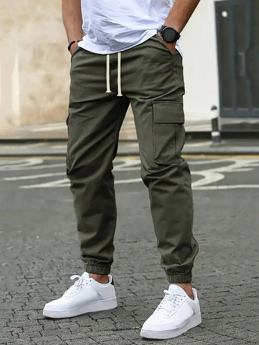 Trendy Solid Men's Pants for Casual Wear - Alex