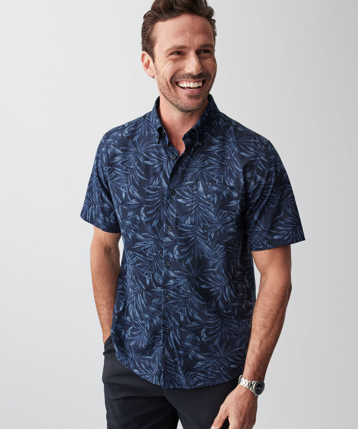 Summer Leaf Print Shirt