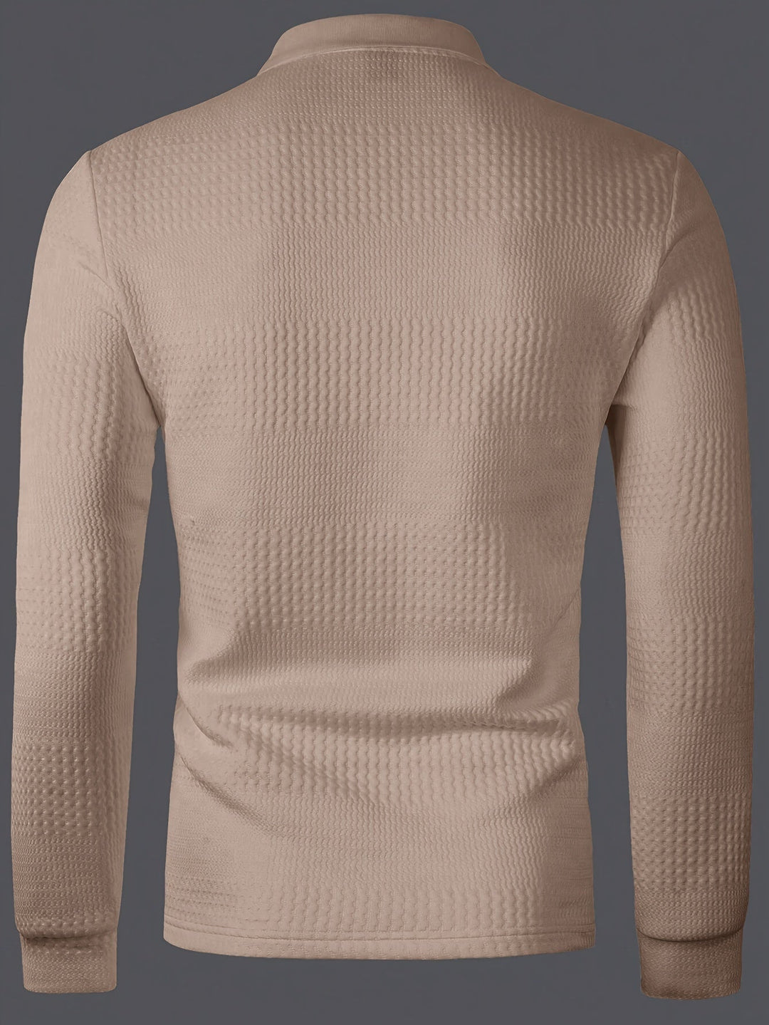 Men's Solid Jacquard Polo T-Shirt for Comfort – Ryan