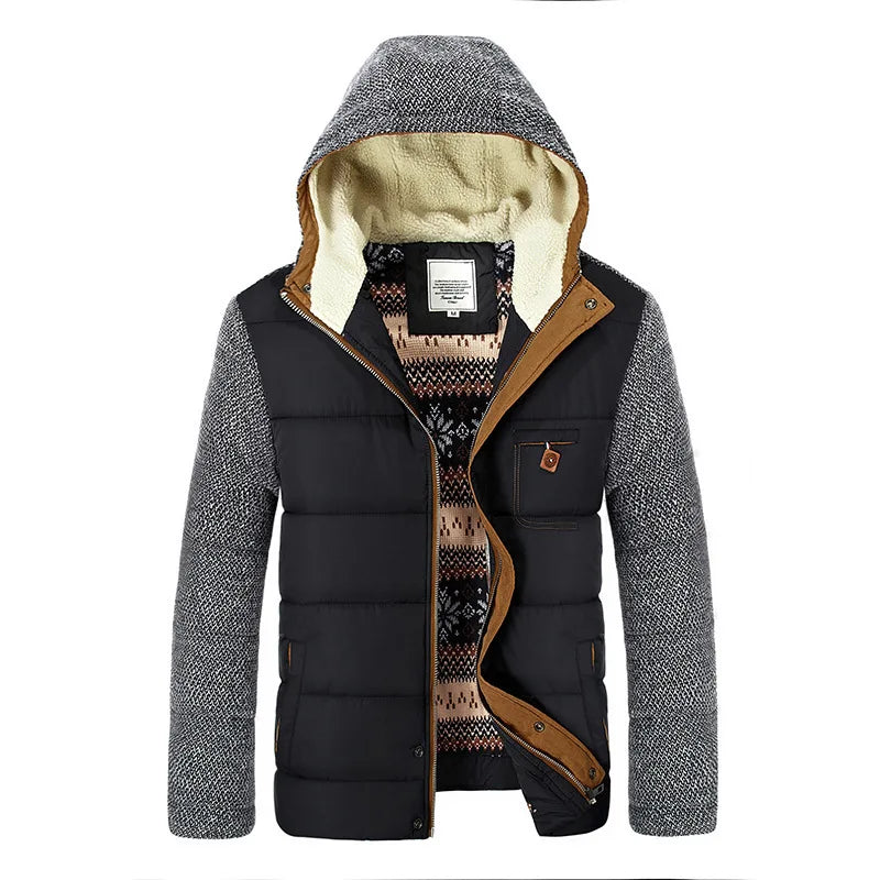 Men's Winter Jacket with Hood for Cold Weather – Daniel
