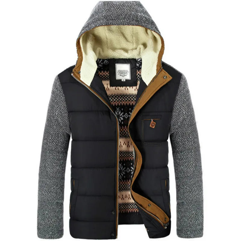 Men's Winter Jacket with Hood for Cold Weather – Daniel