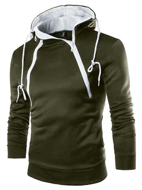 Wesleye | Zip Hoodie Mens | High Collar