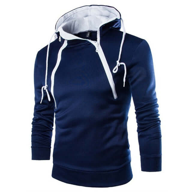 Wesleye | Zip Hoodie Mens | High Collar