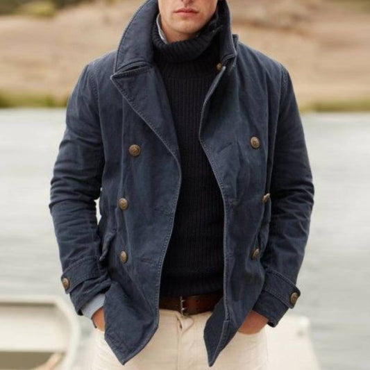 Men's Reversible Casual Blazer with Stand Collar – Julian