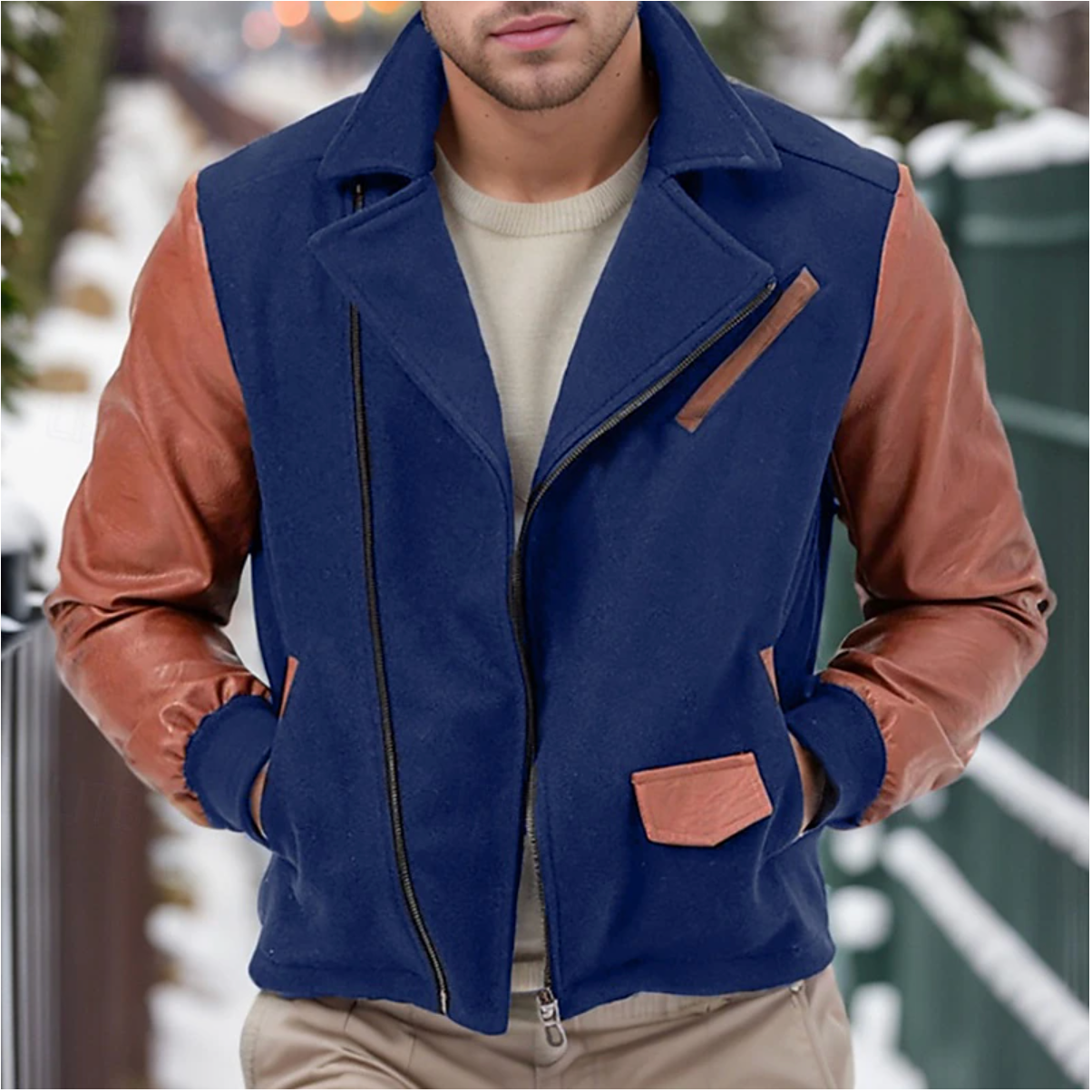 Men's Leather Winter Jacket for Warmth and Style – Daniel