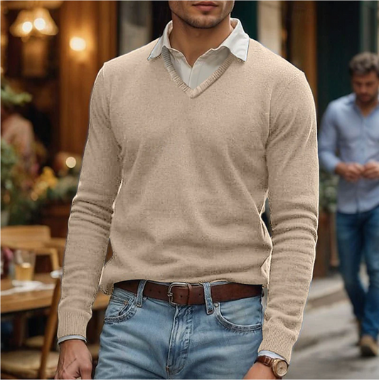 Classic V-Neck Sweater for Men’s Wardrobe – Rik