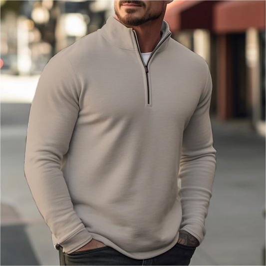 Classic Men's Zip-Up Sweater for Comfort – Julian